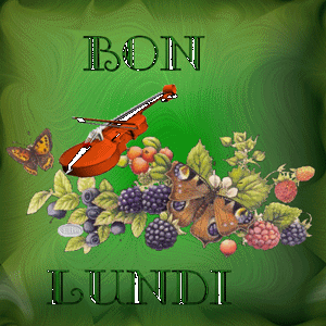 Gif animé Bon lundi violon